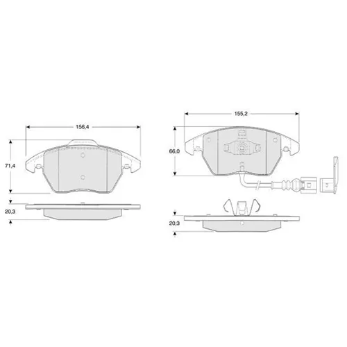 Atisoft Yedek Parça, VOLKSWAGEN CADDY Disk Fren Balatası